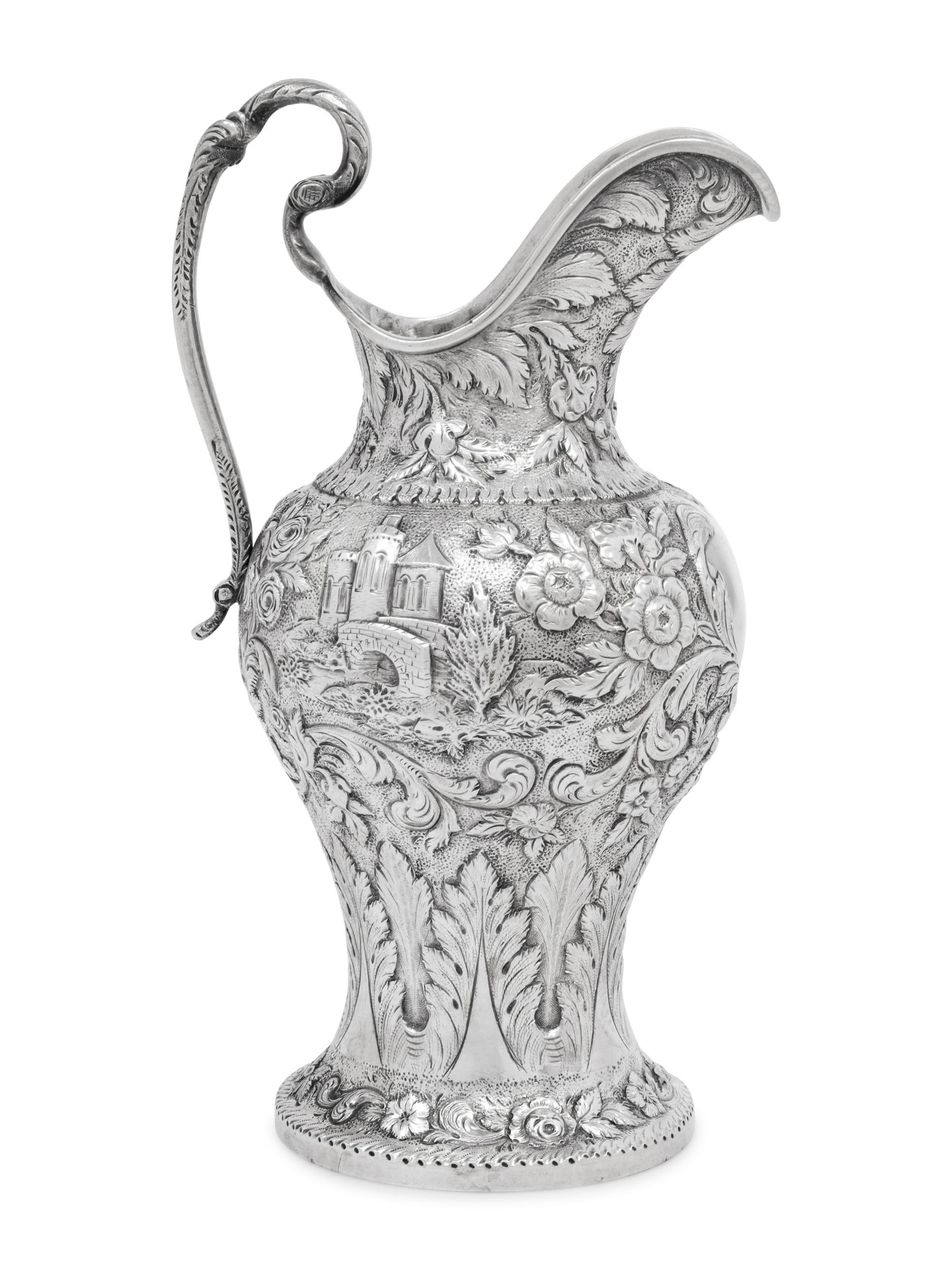 An S. Kirk & Son Silver 'Castle' Pitcher