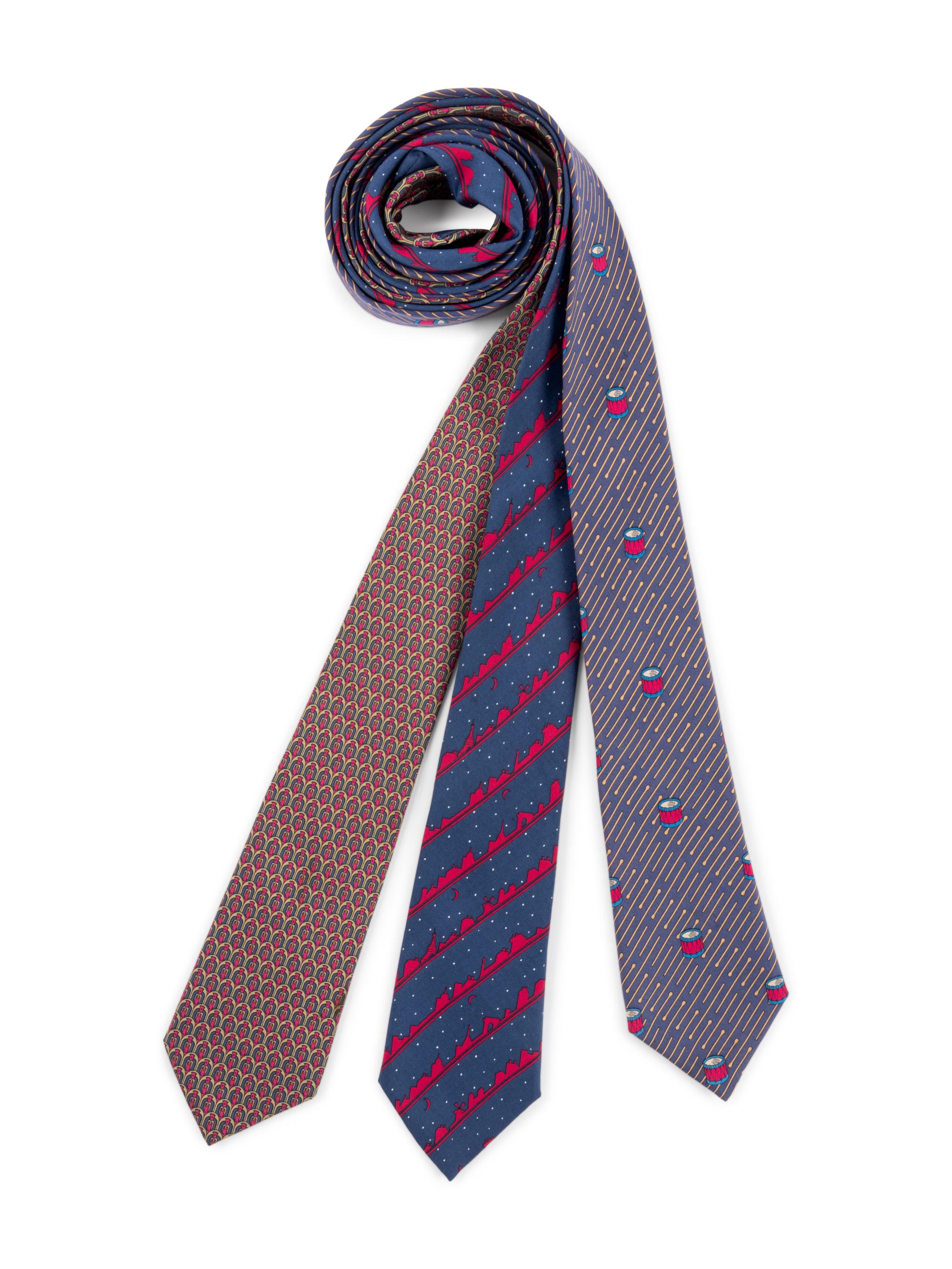 Three Hermès Ties