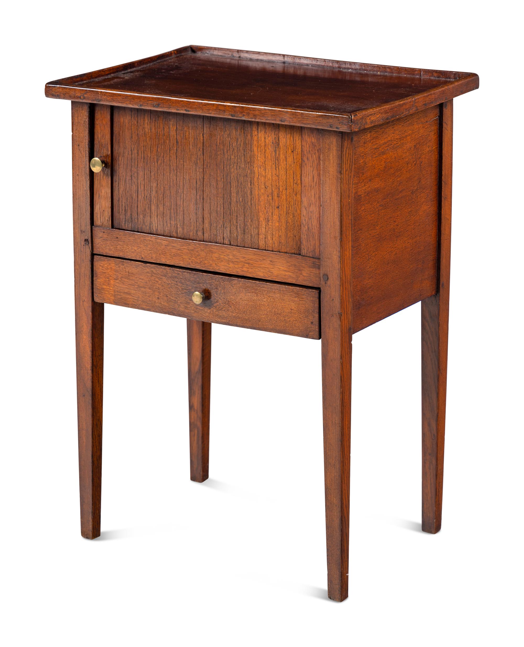 A French Tambour Door Side Table