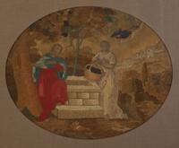 Four Needlework and Silk Pictures