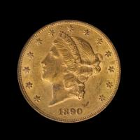 A United States 1890-CC Liberty Head $20 Gold Coin