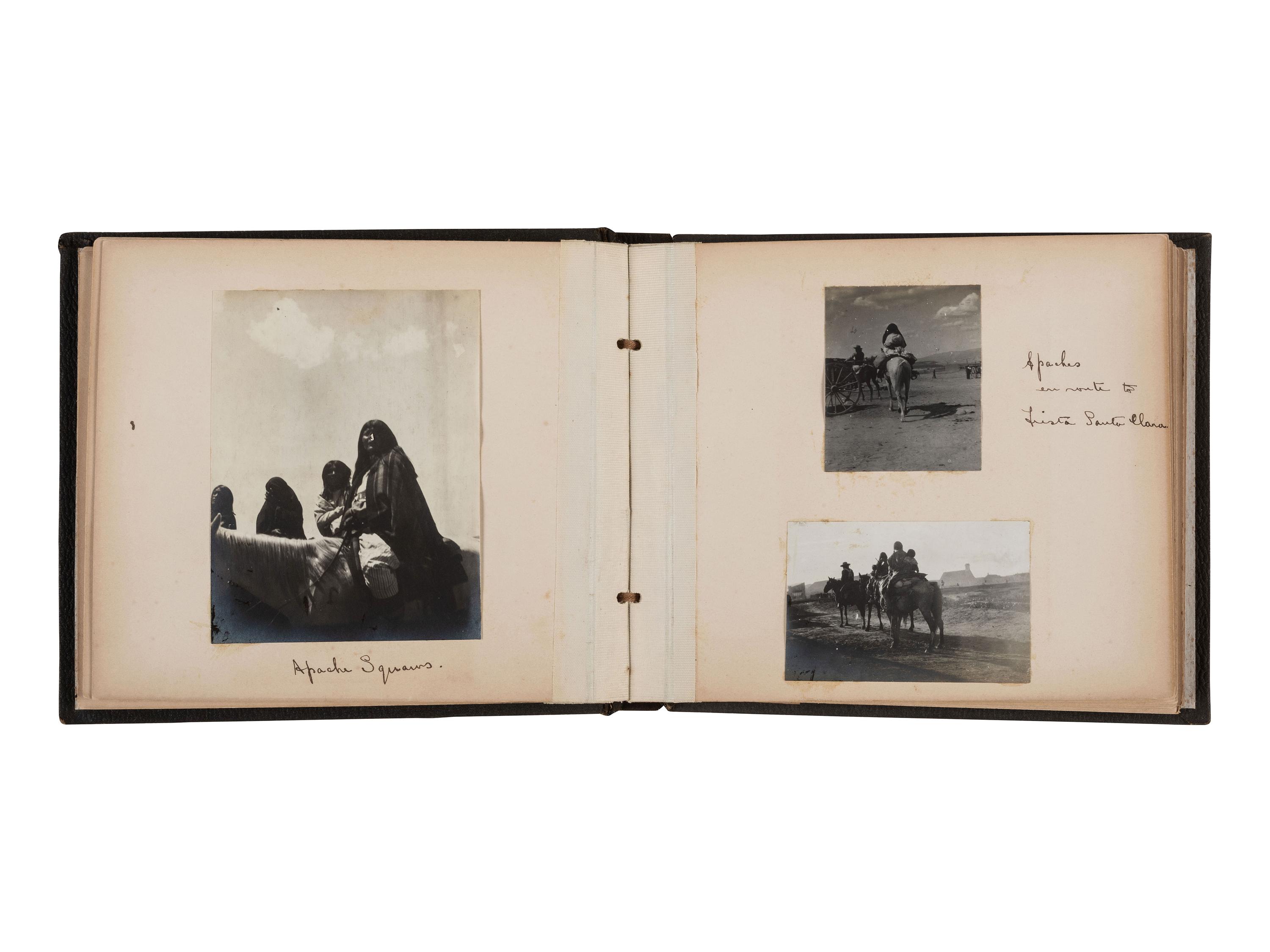 [NATIVE AMERICANS]. Album containing 54 photographs documenting an excursion in the Southwestern United States, incl. views of pueblos and Ute subjects.