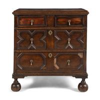 A Charles II Oak Chest of Drawers