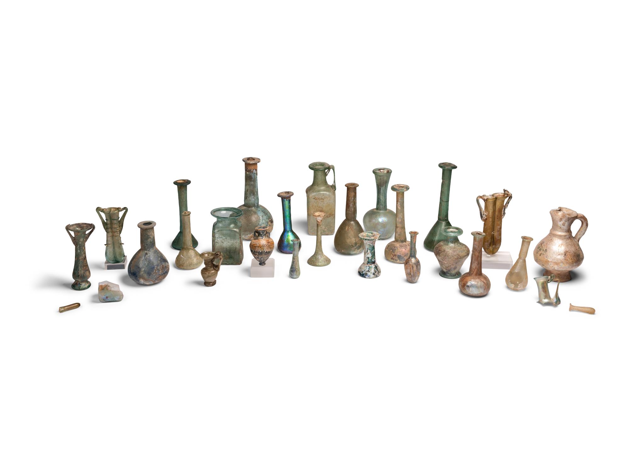 Twenty-Seven Roman and Islamic Glass Vessels and Fragments