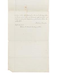 [LINCOLN, Abraham (1809-1865)]. A fair copy manuscript of Lincoln's proclamation ordering the blockade of all Confederate ports. Washington, D.C., ca. 18 April 1861 or before.
