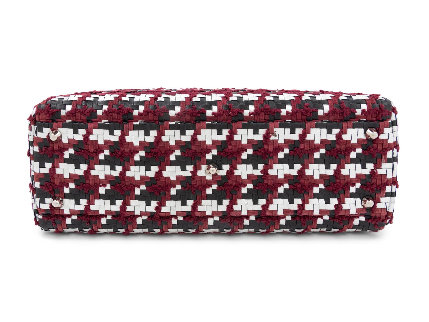Christian Dior Woven Leather Medium Lady Dior Bag, 2013
