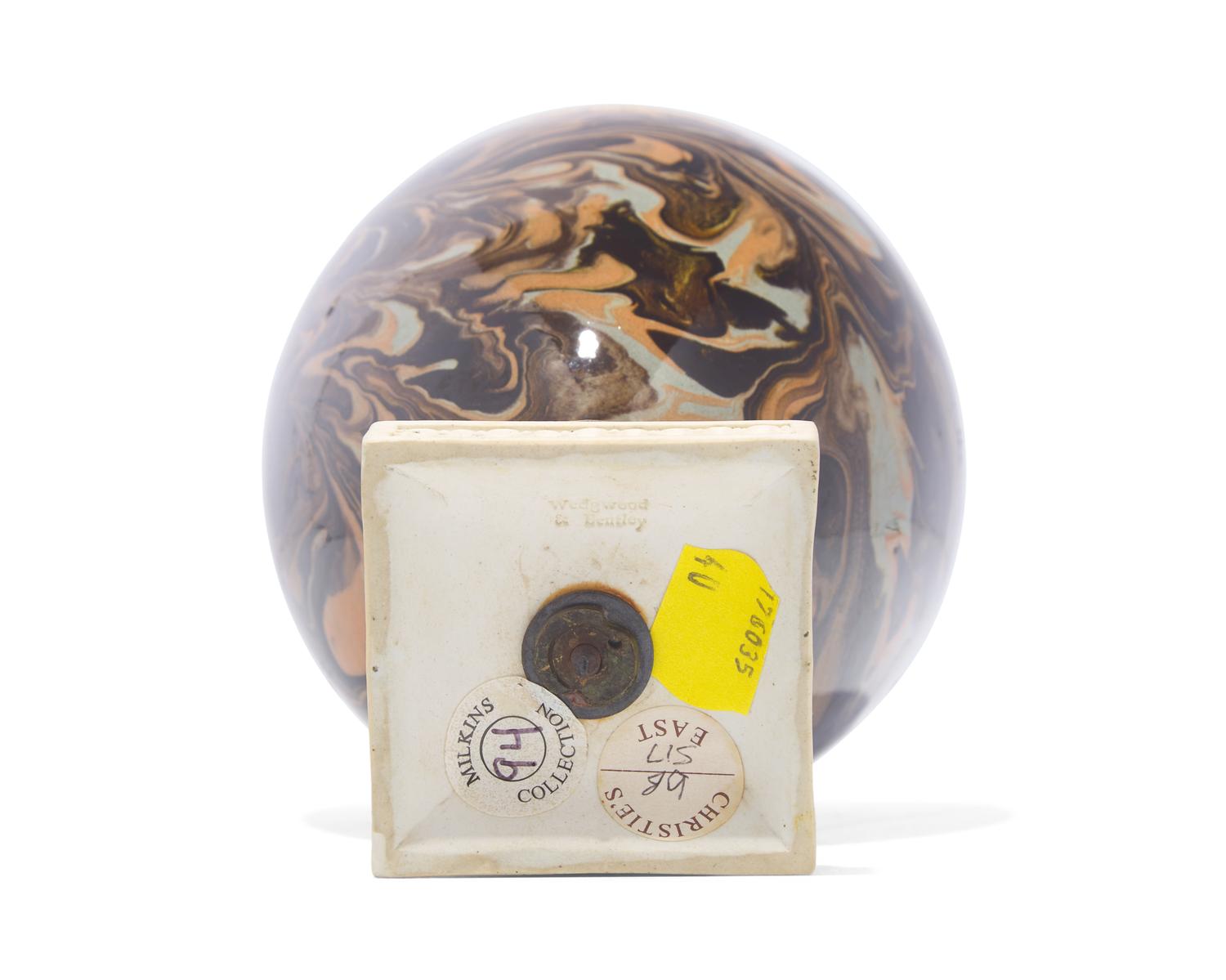 A Wedgwood and Bentley Agateware Covered Urn