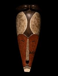 Three African Style Painted Wood Masks