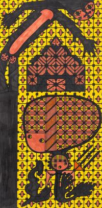 Untitled (Figures in Yellow, Red and Black)