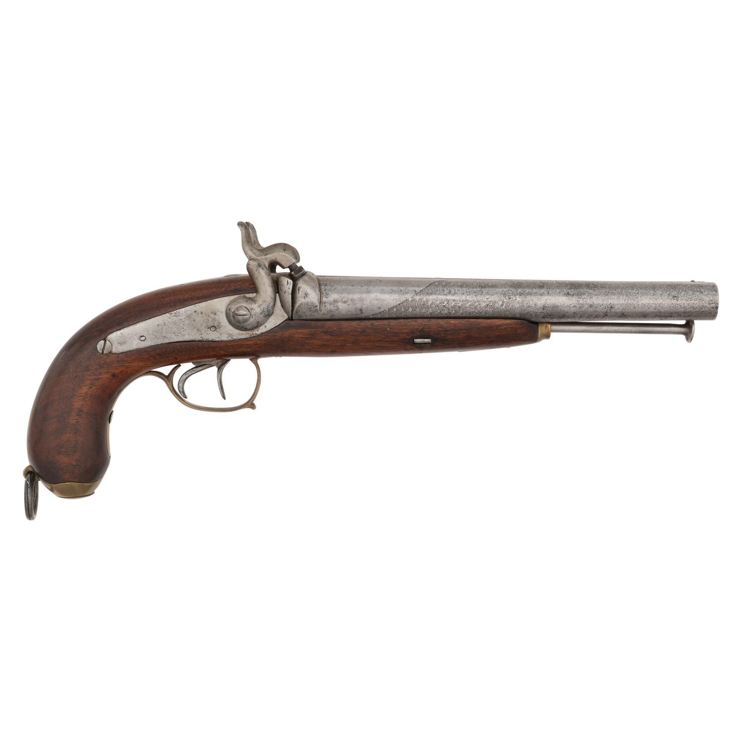 Belgian Percussion Side by Side Howdah Pistol