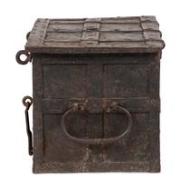 A German Wrought Iron Strong Box