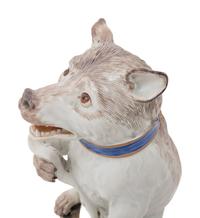 A Korzec Porcelain Dog Figure
