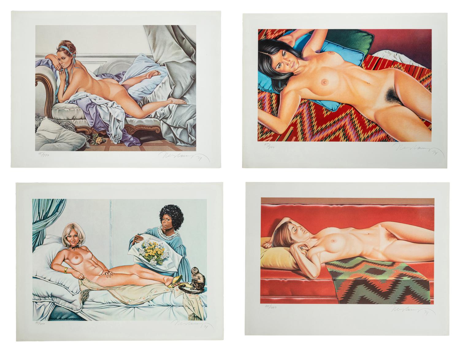 Mel Ramos ( complete portfolio of four prints with original cloth case)