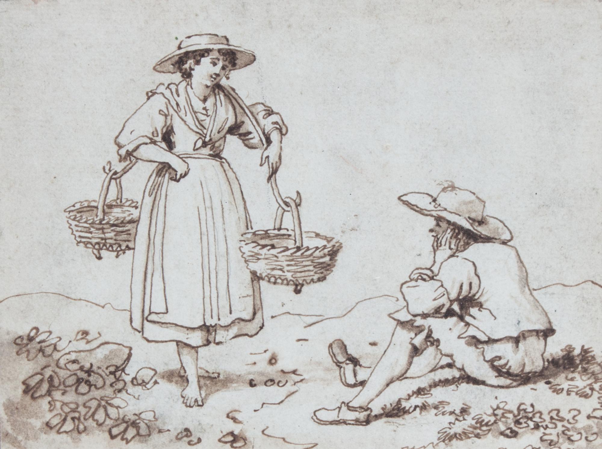 Barbier, (French, 19th Century), Conversation Champetre and Causerie Pastorale (two works)