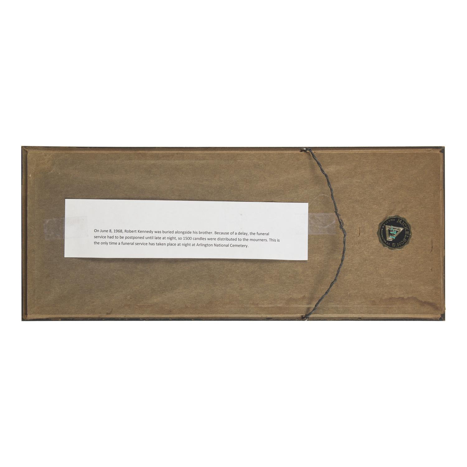 [Americana] (Kennedy, Robert F.) Funeral Mourning Candles