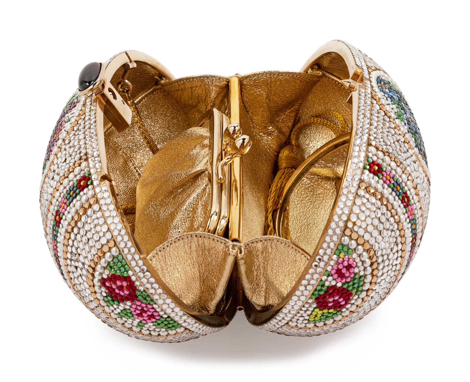 A Judith Leiber Multicolored Egg Minaudiere