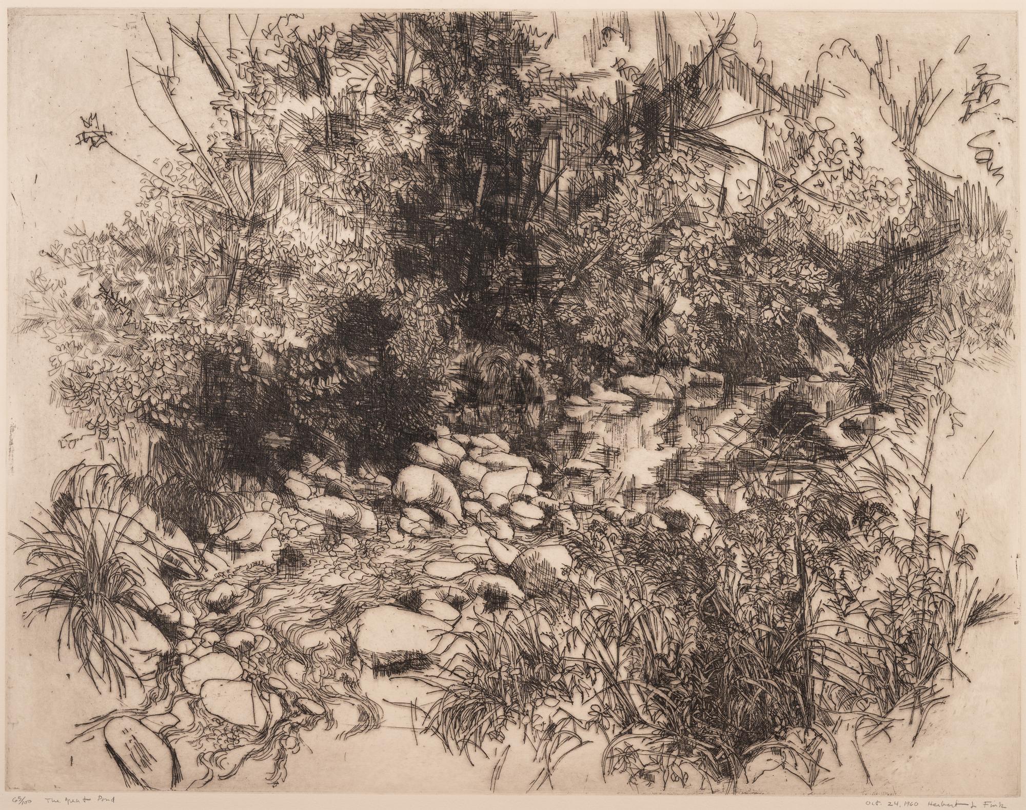 A Group of Four Works on Paper by 20th Century American Artists