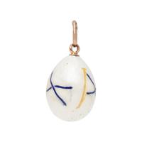 RUSSIAN, ST. PETERSBURG, ENAMEL EGG PENDANT