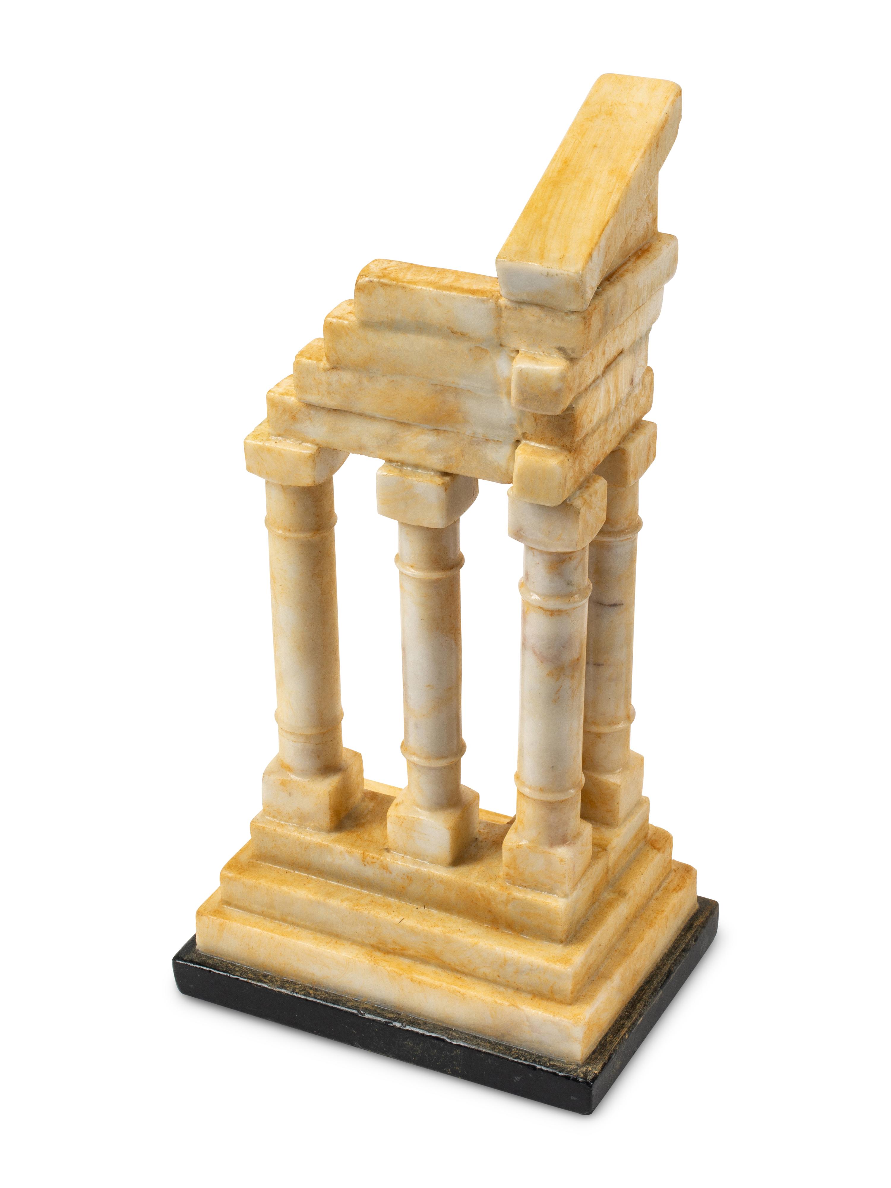 A Set of Four Italian Grand Tour Style Marble Table Ornaments