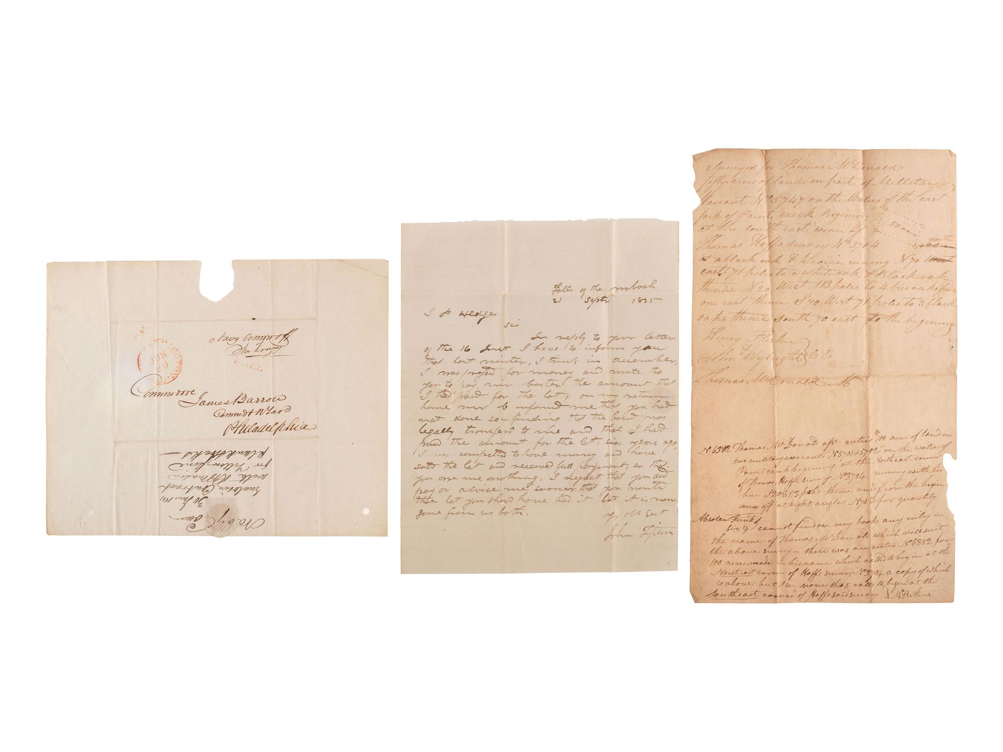 [WAR OF 1812]. A group of signatures from veterans of the War of 1812, including: