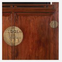 A Chinese Huanghuali and hardwood display cabinet, Lianggegui 19th/20th Century with later alterations