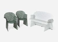 Richard Schultz, Pre-Production "Topiary" Settee and Two Armchairs