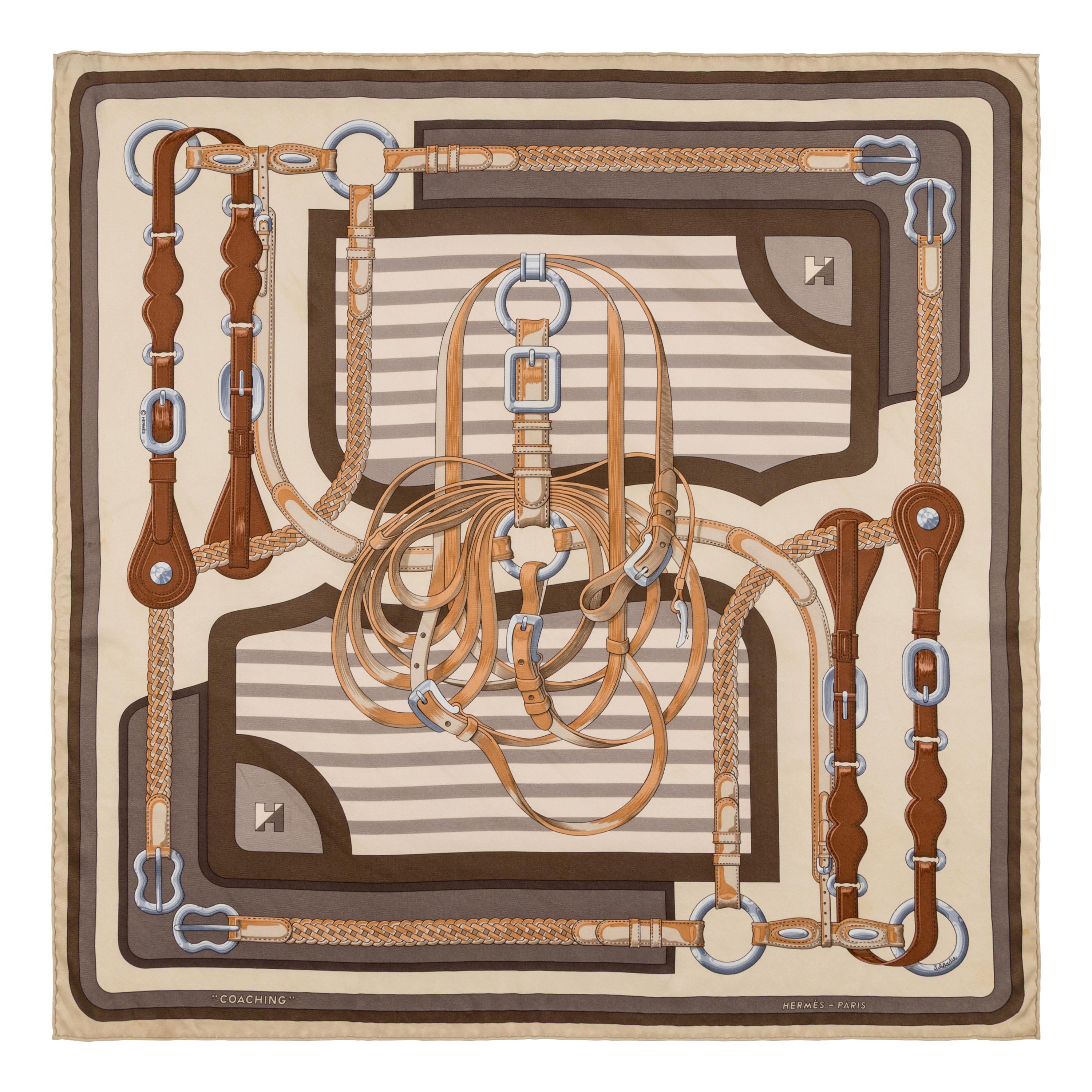 Hermès, Three Silk Scarves 90 & One Silk Scarf 65