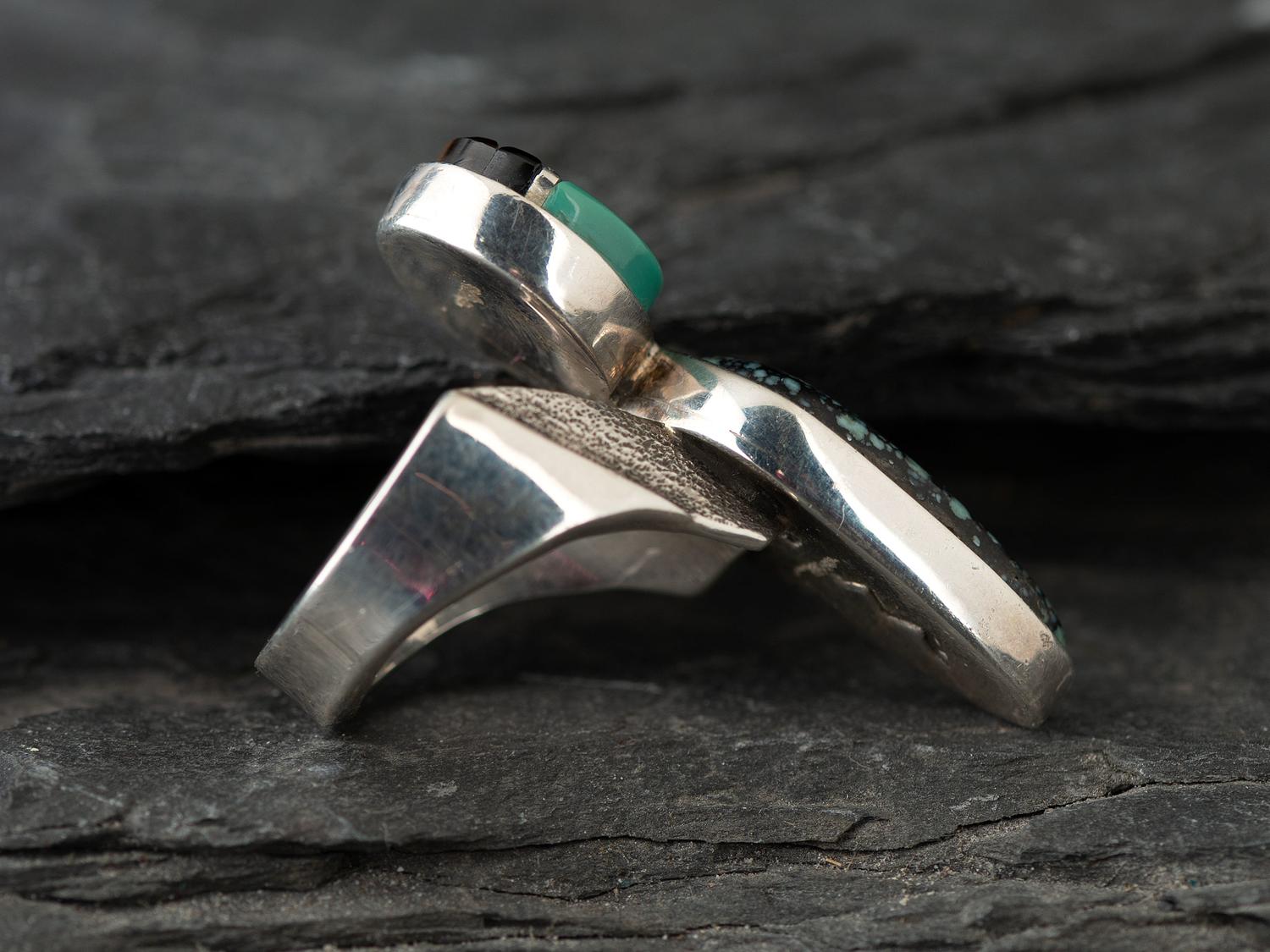 Sterling Silver Abstract Figural Ring