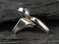Sterling Silver Abstract Figural Ring