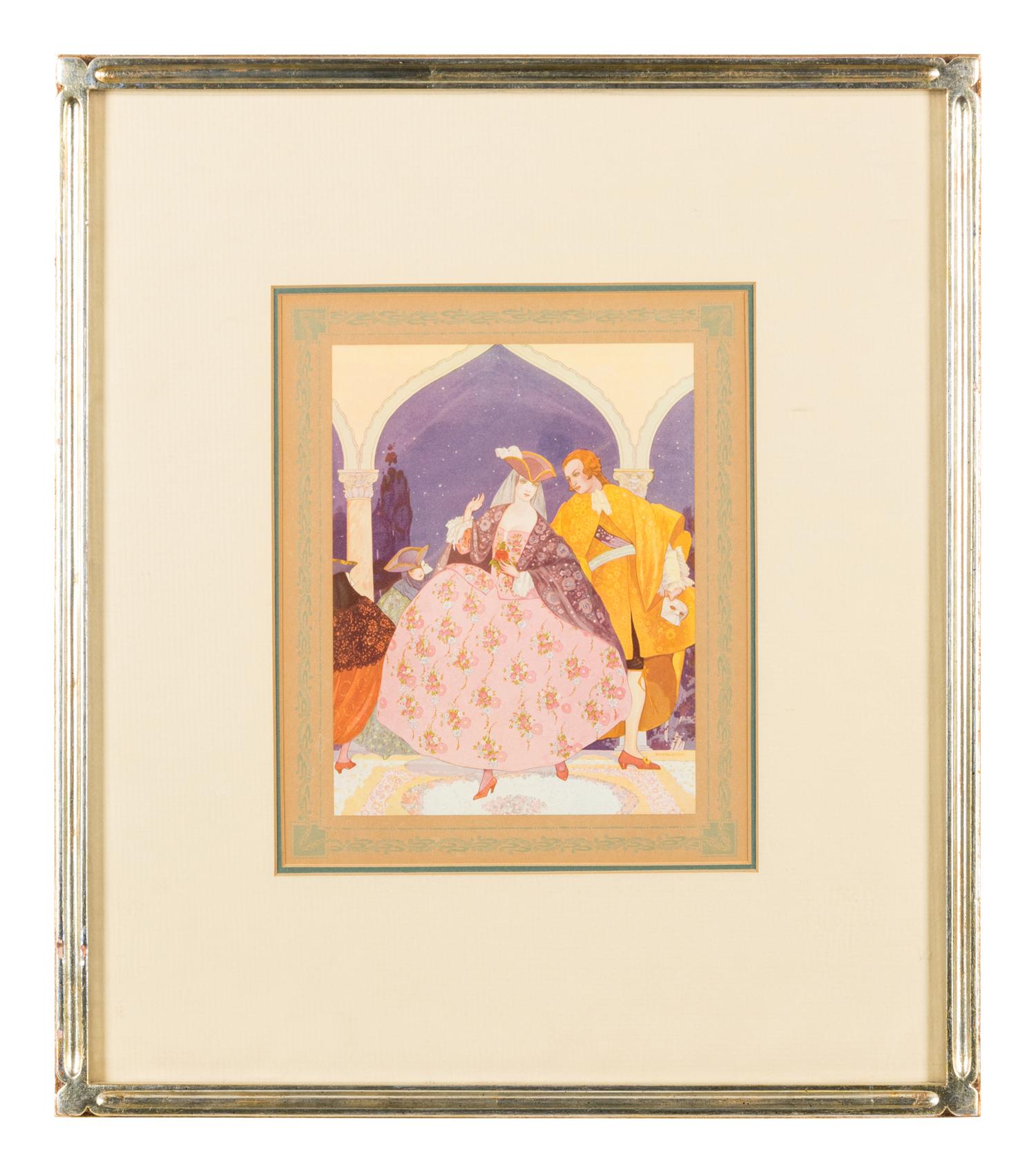 A Pair of Continental Porcelain Figures Height of tallest 9 1/2 inches. — 19TH CENTURY