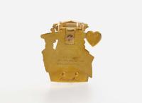 A Pair of King and Queen of Hearts Cartier Clips