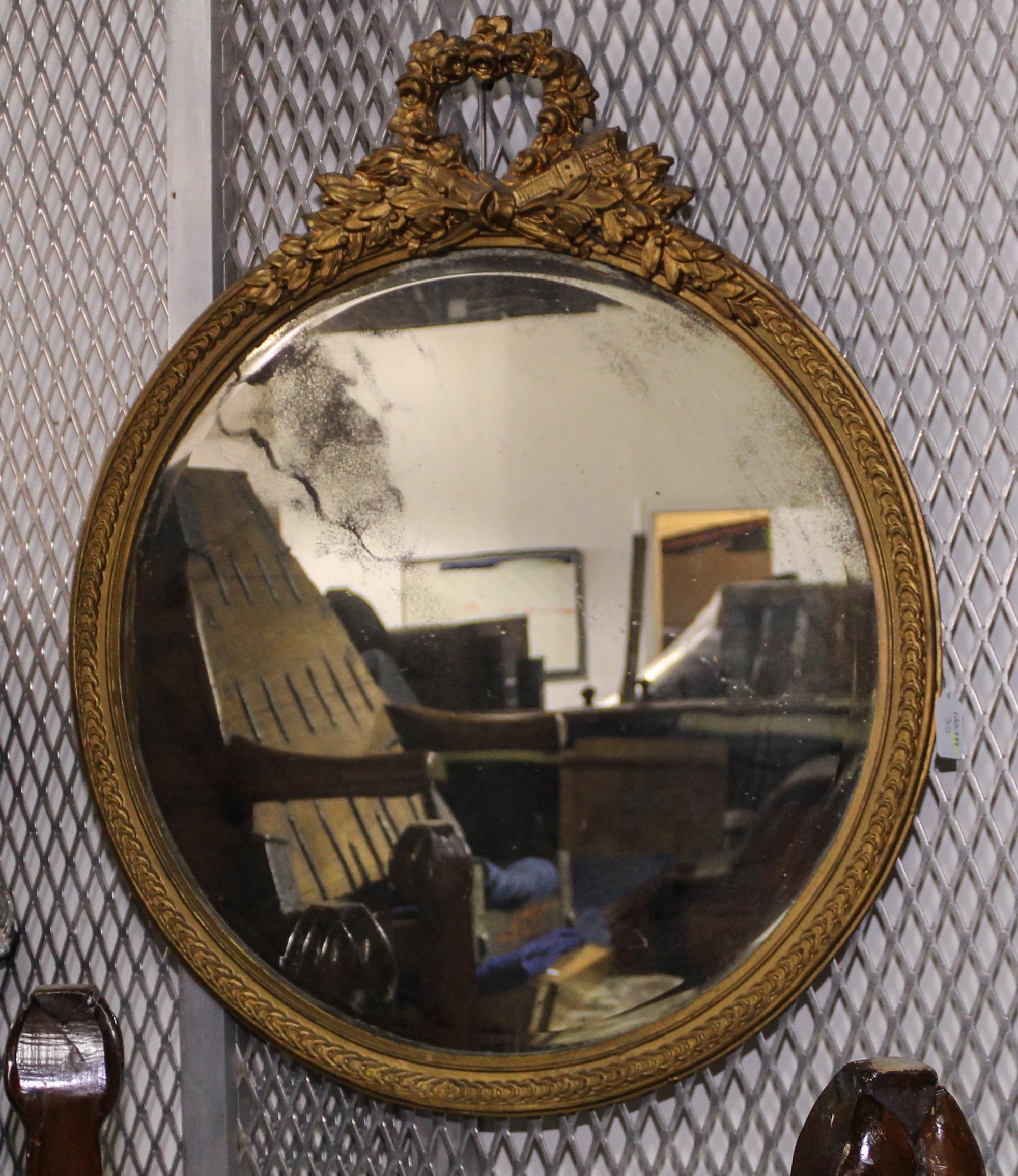 A Neoclassical Mirror Height 30 inches. — 20TH CENTURY