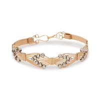 YELLOW GOLD AND SILVER BRACELET