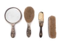 An American Silver Four-Piece Dresser Set