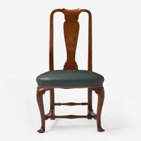 A Queen Anne carved mahogany balloon-seat side chair Boston, MA, circa 1750