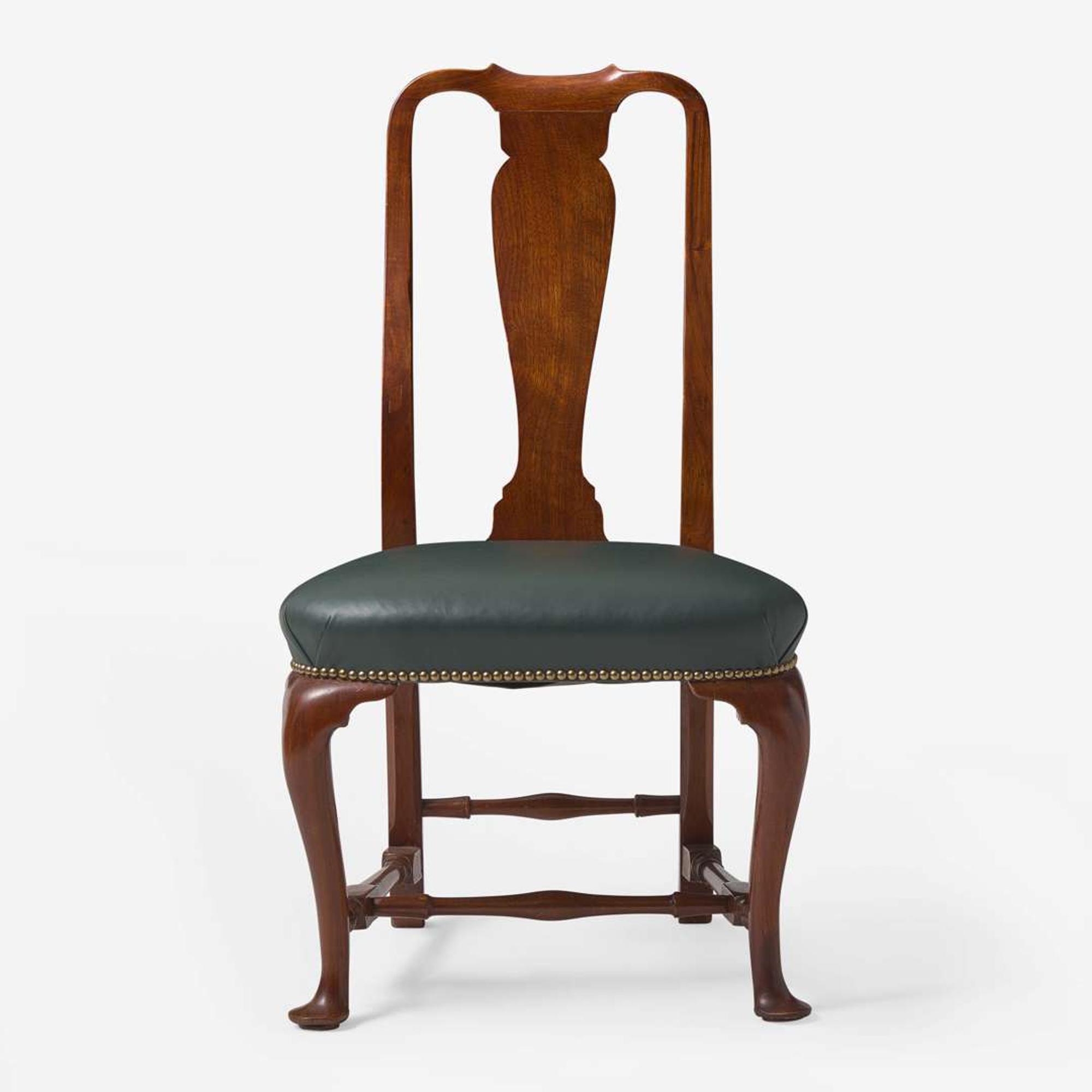 A Queen Anne carved mahogany balloon-seat side chair Boston, MA, circa 1750