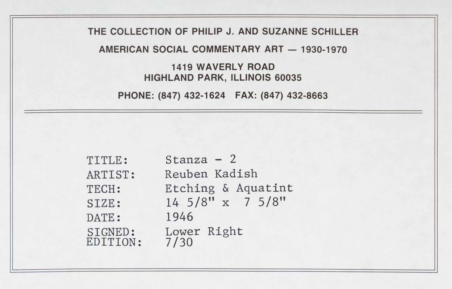 Stanza-2, 1946