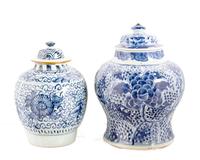 Five Chinese Blue and White Porcelain Vessels