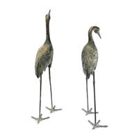 A Pair of Japanese Mixed-Metal Models of Cranes