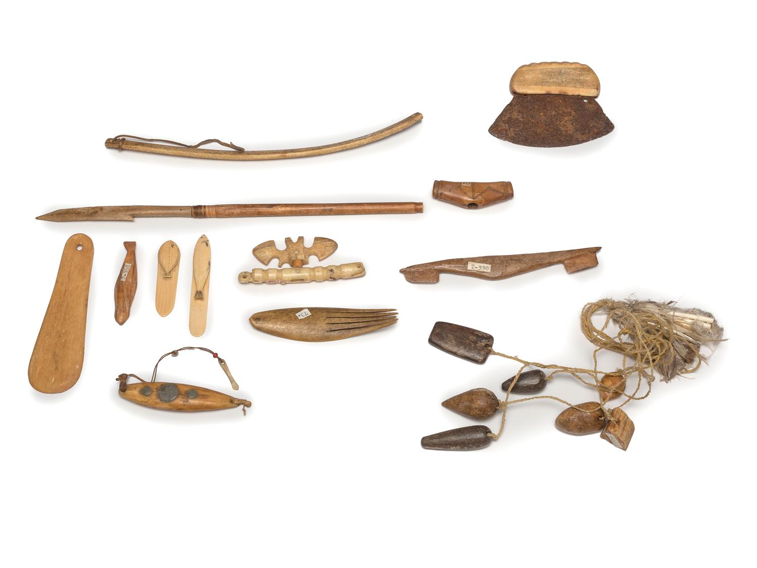 Assorted Inupiat Walrus Ivory Tools