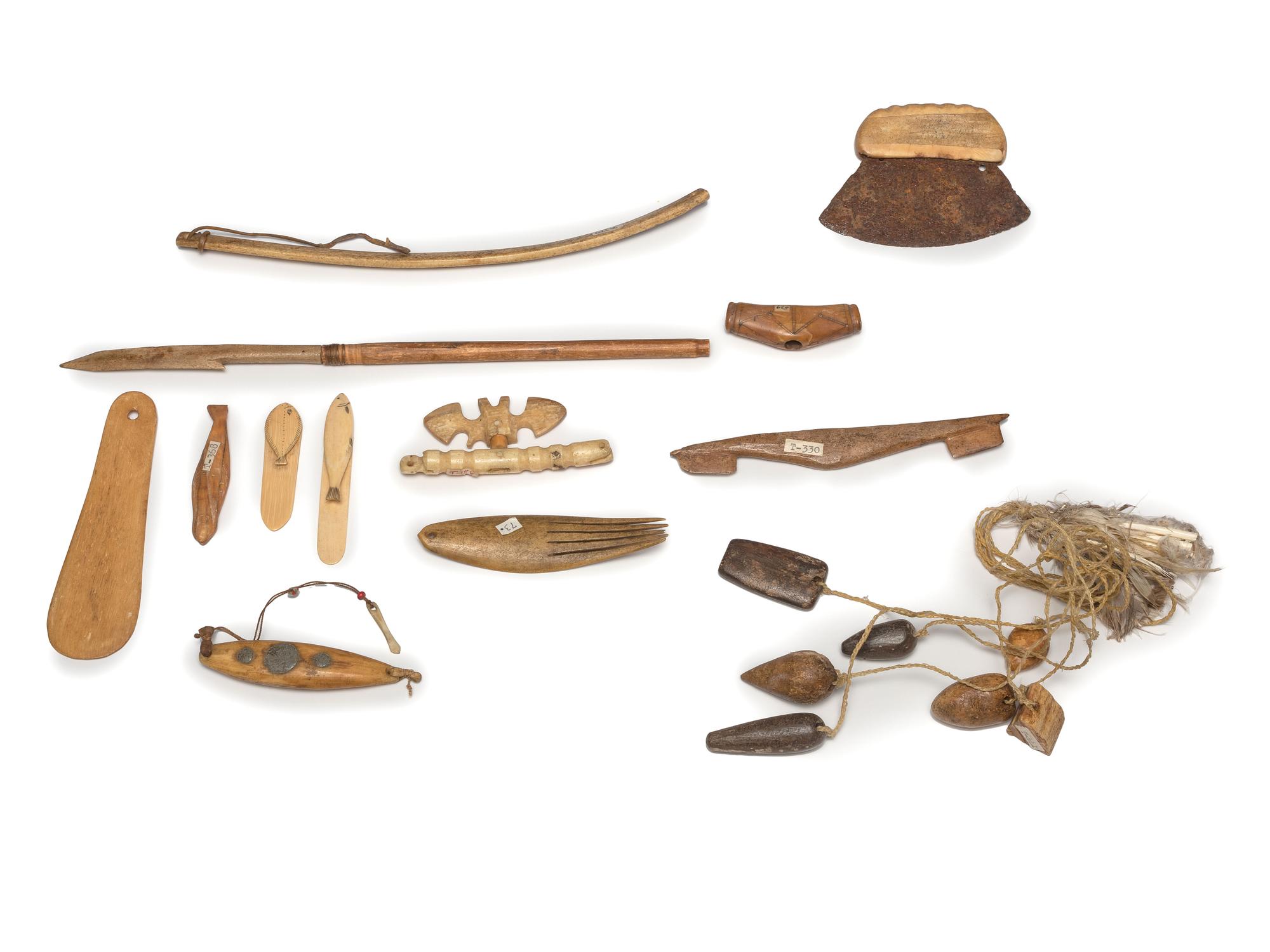 Assorted Inupiat Walrus Ivory Tools
