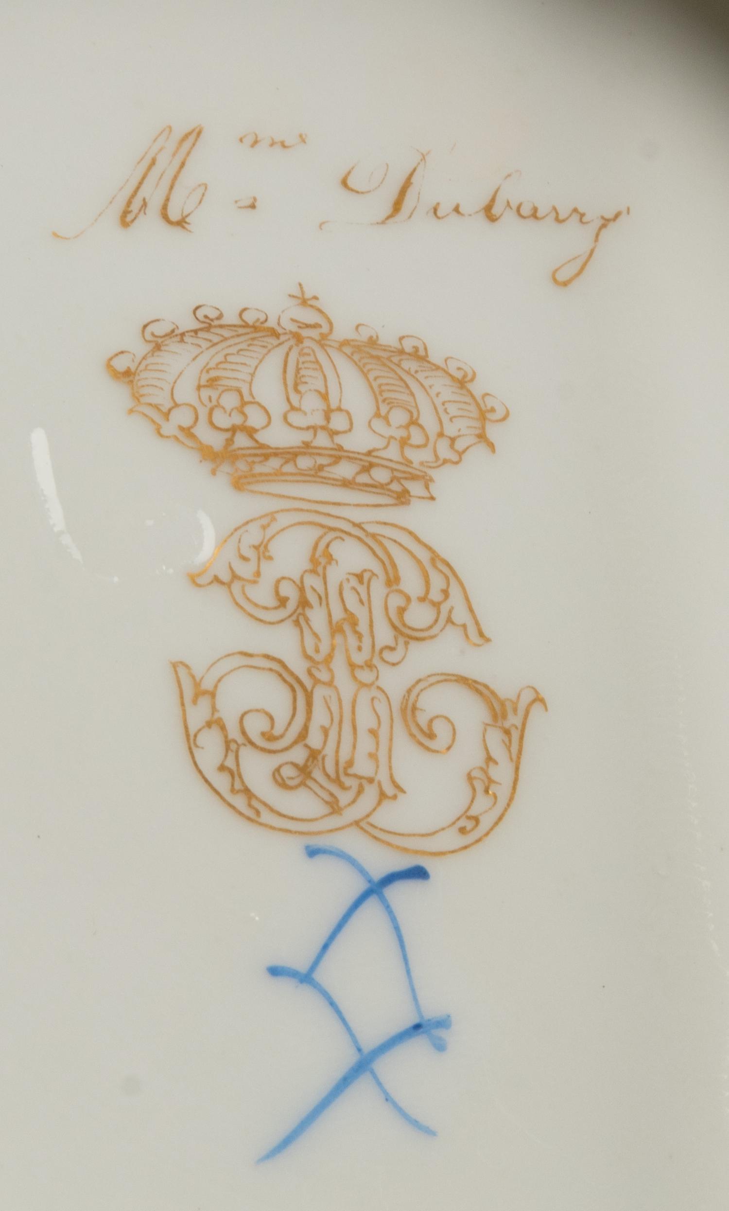 A Set of Twelve Sèvres Style Porcelain Plates