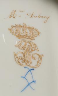 A Set of Twelve Sèvres Style Porcelain Plates