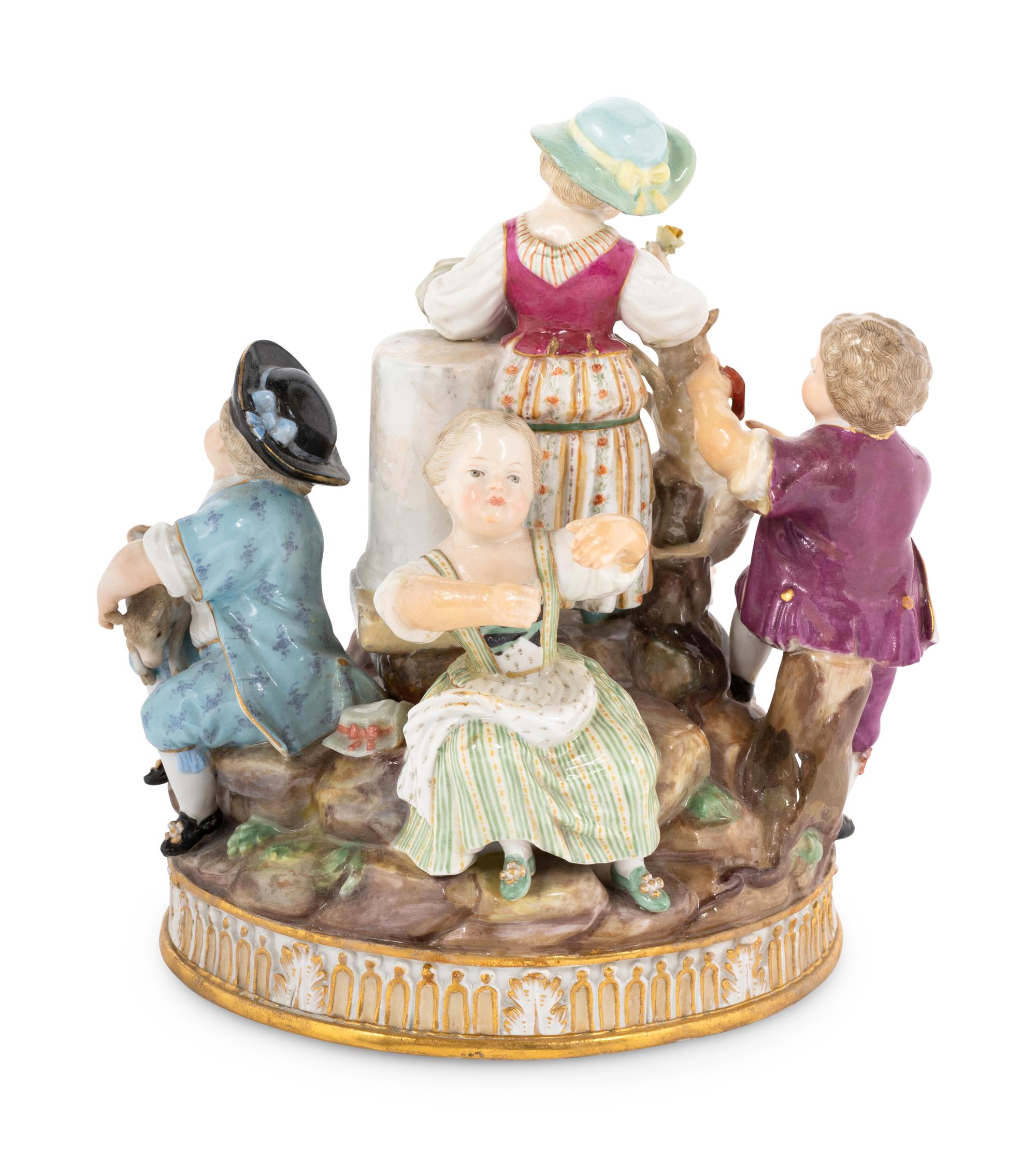 A Meissen Porcelain Figural Group