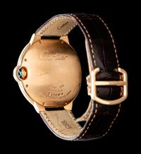 CARTIER, 18K ROSE GOLD 'BALLON BLEU' DATE WATCH
