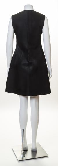 A Givenchy Black Wool A-Line Sleeveless Dress, No size.