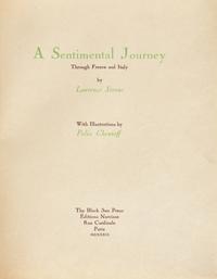 [Black Sun Press] Sterne, Laurence. A Sentimental Journey Through France and Italy