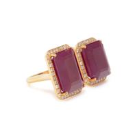 RUBY AND DIAMOND RING