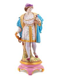 Six Bisque Porcelain Articles