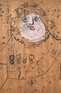 General with Mildewed Head and Lady from Dames et Généraux , 1963-1964 (a pair of works)